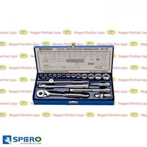 Spero Tools Socket Set 1/4 inch 6PT 19pcs